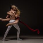 Couple ballet dancing